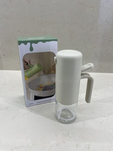 مرشّ زيت زجاجي كبير