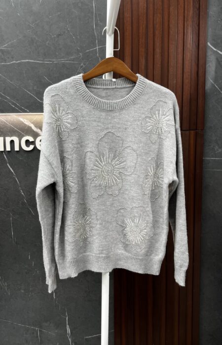 بلوز صوف صنارة ناعم